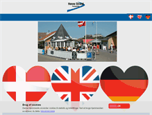 Tablet Screenshot of hotel-hennestrand.dk